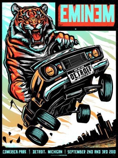 EMINEM 2010 DETROIT print by MUNK ONE