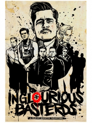 INGLOURIOUS BASTARDS 2010 Poster for Haiti by MUNK ONE