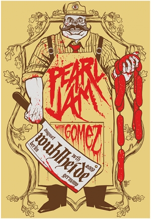 Pearl Jam 2009 BERLIN print by Munk One