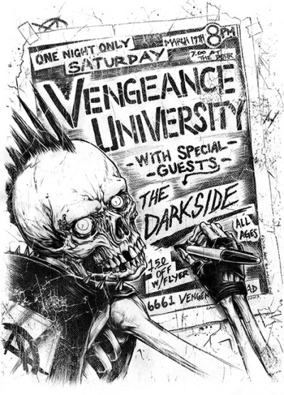 VU FLYER 2009 Art Print By Munk One