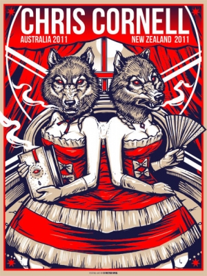 CHRIS CORNELL 2011 AUSTRALIA print by Munk One