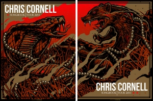 CHRIS CORNELL 2011 SONGBOOK TOUR Both Gold Variants by Munk One