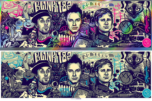 Blink-182 2012 20Years print by Munk One