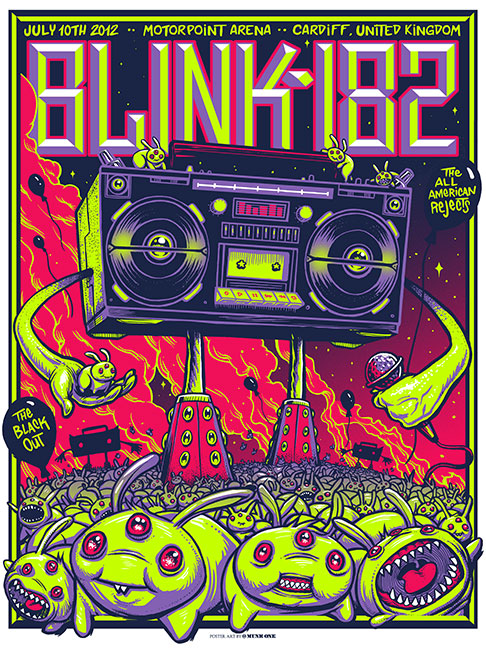 Blink-182 2012 CARDIFF Variant by Munk One