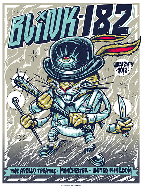 Blink-182 2012 MANCHESTER variant by Munk One