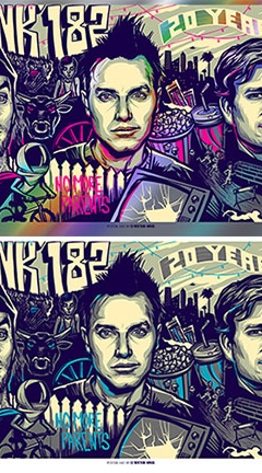 Blink-182 2012 20Years print by Munk One