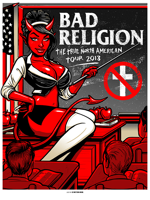 BAD RELIGION 2013 NA TOUR by Munk One