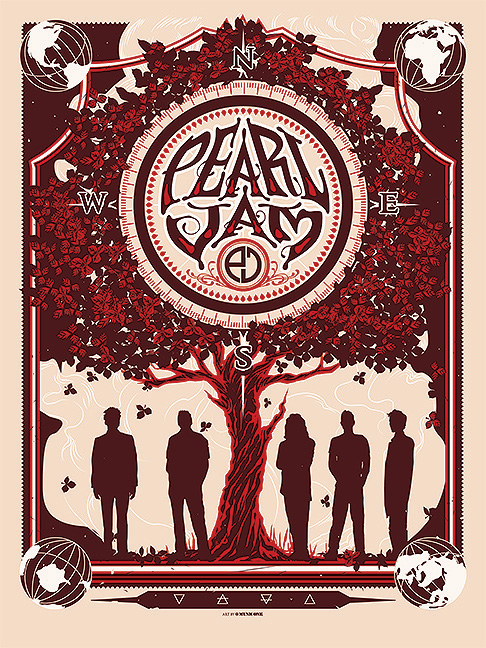 Pearl Jam 2013 10 Club POSTER by MUNK_ONE