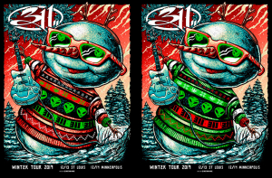 311 Winter Tour Double Poster 2019 by Munk One