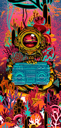 311 SkateBoard and Print by Munk One 2019