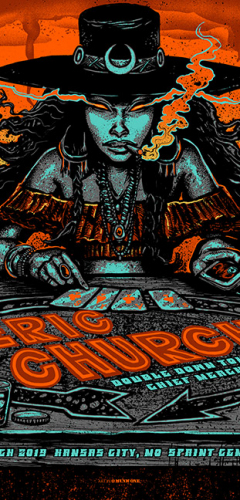 Eric Church Kansas Pop Up by Munk One