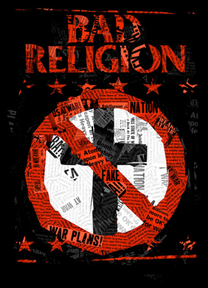 Bad Religion Paper Cross by Munk One