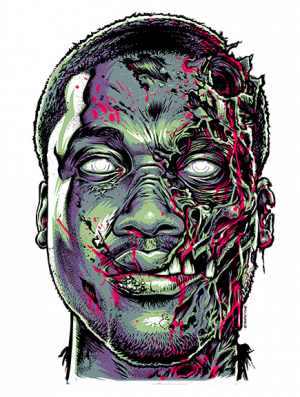 MEEK MILL MASK Art by MUNK ONE