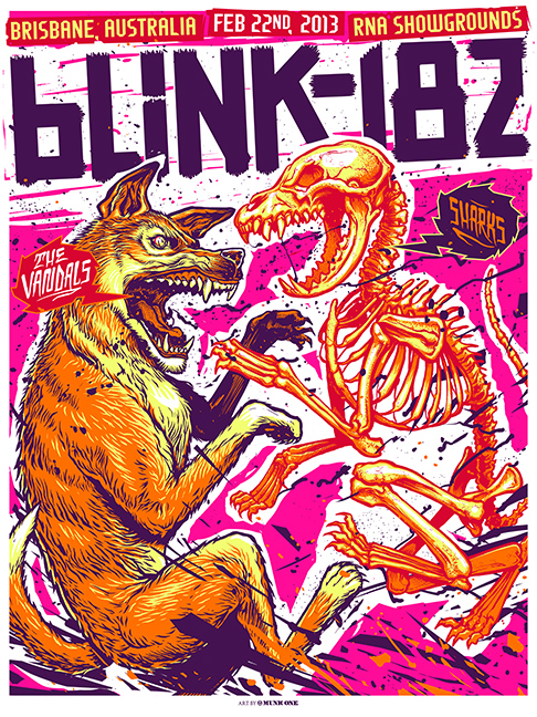 Blink-182 2013 BRISBANE by Munk One
