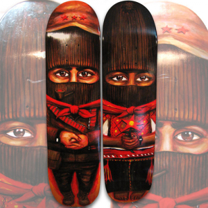 Marcos & Ramona Custom Skateboard Art by Munk One
