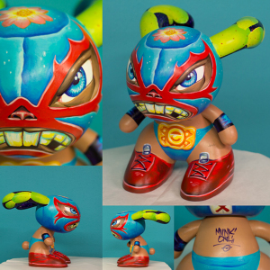 Masked Bunny Custom Painted Blink Buuny by Munk One
