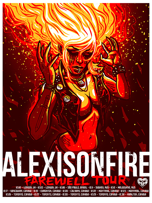 ALEXISONFIRE 2012 FAREWELL TOUR Girl Version BY Munk One