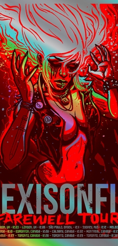 ALEXISONFIRE 2012 FAREWELL TOUR Foil Girl Version BY Munk One