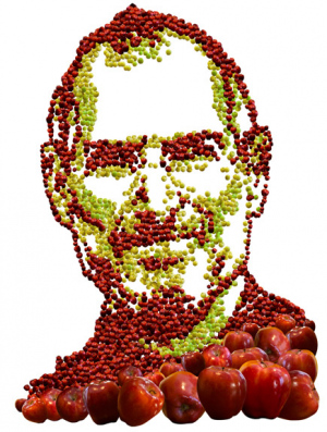 UP APPLE HEAD by Munk One