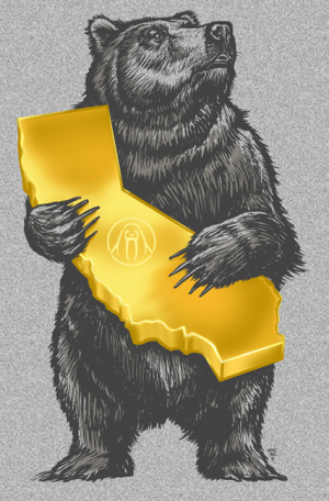 UP CALI BEAR by Munk One