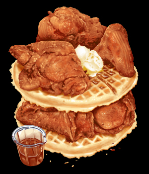 UP CHICKEN AND WAFFLES by Munk One